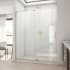 DreamLine Mirage-X 72" High x 56" to 60" Width Sliding Frameless Shower Door with Clear Glass, Right-Wall Bracket Brushed Gold