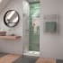 DreamLine Unidoor-LS 72" High x 29" Wide Hinged Frameless Shower Door with Clear Glass Brushed Nickel