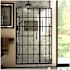 DreamLine Unidoor Toulon 72" High x 46, 46.5" Wide Hinged Frameless Shower Door with Clear Glass Matte Black