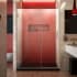 DreamLine Unidoor Plus 72" High x 53" Wide Hinged Frameless Shower Door with Clear Glass Brushed Nickel