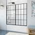 DreamLine Unidoor Toulon 58" High x 58, 58.5" Wide Bypass Frameless Tub Door Matte Black