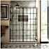 DreamLine Unidoor Toulon 72" High x 58-1/2" Wide Hinged Frameless Shower Door with Clear Glass Matte Black