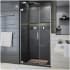 DreamLine Elegance Plus 72" High x 39-3/4" Wide Pivot Frameless Shower Door with Clear Glass Brushed Nickel