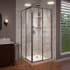 DreamLine Cornerview 72" High x 34-1/2" Wide x 34-1/2" Deep Sliding Framed Shower Enclosure with Clear Glass Brushed Nickel