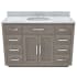 DreamLine Dexterity 48" Free Standing Single Basin Vanity Set with Cabinet and Marble Vanity Top Gray Oak