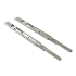 DTC D Series 14 Inch Full Extension Ball Bearing Drawer Slides with 100 Pound Weight Capacity - Pair Nickel