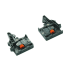 DTC Standard 2D Locking Device for DTC-1D Drawer Slides Nickel