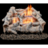 Duluth Forge 30,000 BTU Vent Free Liquid Propane, Natural Gas Log Set Fireplace with Ventless Dual Fuel Technology and Birch Wood Logs N/A