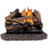 Duluth Forge 18 Inch 30,000 BTU Vent Free Dual Fuel Log Set Fireplace with Remote Control Split Red Oak