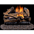 Duluth Forge 30,000 BTU Vent Free Natural Gas Log Set Fireplace with Dual Flame U-Burner and Built-In Thermostat N/A