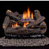 Duluth Forge 30,000 BTU Vent Free Natural Gas Log Set Fireplace with Two Row U-Burner Flame System and Built-In Thermostat N/A