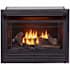 Duluth Forge 26,000 BTU Vent Free Dual Fuel Fireplace Insert with T-Stat Control Black