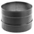 DuraVent 6" DuraBlack Stove Pipe - Single Wall - Metric Stovetop Adapter Black