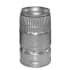DuraVent 3" Inner Diameter - Type B Round Gas Vent Pipe - Double Wall - 6.125" H/C Adapter Aluminum