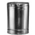 DuraVent 24" Inner Diameter - Type B Round Gas Vent Pipe - Double Wall - 18" Pipe Length Aluminum