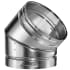 DuraVent 30" Inner Diameter - Type B Round Gas Vent Pipe - Double Wall - 45" Degree Elbow Aluminum