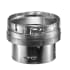 DuraVent 6" Inner Diameter - Type B Round Gas Vent Pipe - Double Wall - 6" to 8" Increaser Aluminum