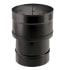 DuraVent 8" Inner Diameter - DuraBlack Stove Pipe - Single Wall - Slip Connector with Trim Stainless Steel