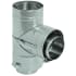 DuraVent 12 Inch Double Wall Standard Tee From the FasNSeal Series Stainless Steel