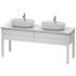 Duravit Luv 68-1/4" Free Standing Solid Wood Dual Sink Vanity Cabinet - Less Vanity Top and Sink White Stain