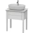 Duravit Luv 27-1/8" Floorstanding Solid Wood Vanity Cabinet Only - Less Top and Sink White Satin