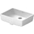 Duravit Vero 18-1/4" Rectangular Ceramic Undermount Bathroom Sink with Overflow and White
