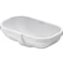 Duravit D-Code 19-1/2" Oval Ceramic Undermount Bathroom Sink with Overflow and White