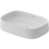 Duravit Zencha 22" Ceramic Vanity Top White Satin Matte