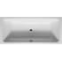 Duravit D-Code 71" Drop In Acrylic Soaking Tub with Center Drain and Overflow White