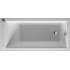 Duravit Starck 59" Drop In Acrylic Soaking Tub with Right Drain and Overflow White