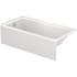 Duravit Duravit No.1 60" Three Wall Alcove Acrylic Soaking Tub with Left Drain and Overflow White