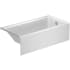 Duravit Duravit No. 1 60" x 30" Three Wall Alcove Acrylic Soaking Tub with Right Drain and Overflow White