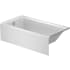 Duravit Duravit No. 1 60" x 32" Three Wall Alcove Acrylic Soaking Tub with Left Drain and Overflow White