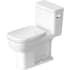 Duravit D-Code 1.28 GPF One Piece Elongated Toilet with Right Hand Lever - Seat Included White