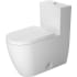 Duravit ME by Starck 0.92 / 1.32 GPF Dual Flush One Piece Elongated Chair Height Toilet with Push Button Flush - Seat Included White
