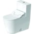Duravit ME by Starck 0.92 / 1.32 GPF Dual Flush One Piece Elongated Chair Height Toilet with Push Button Flush - Bidet Seat Included White