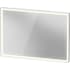 Duravit L-Cube 39-3/8"W x 27-1/2"H Rectangular Flat Framed Wall Mounted Bathroom Mirror with Lighting White