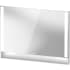 Duravit Qatego 29-1/2" x 39-3/8" Transitional Rectangular Frameless Bathroom Wall Mirror with LED Lighting White Matte
