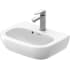 Duravit D-Code 17-3/4" Specialty Ceramic Wall Mounted Bathroom Sink with Overflow and 1 Faucet Hole White / Glazed Underside