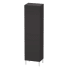 Duravit L-Cube 19-1/3" Floor Standing Cabinet with Right Hinges and 4 Glass Shelves Graphite Super Matte