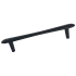 Du Verre Polar 8" Center to Center Designer Smooth Curve Ergonomic Cabinet Handle / Drawer Pull Black Matte