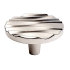 Du Verre Wave 2-1/4" Textured Graphic Designer Nautical Beach Graphic Round Cabinet Knob / Drawer Knob Satin Nickel
