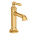 DXV Oak Hill 1.2 GPM Single Hole Vessel Bathroom Faucet Satin Brass
