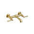 DXV Oak Hill 1.2 GPM Wall Mounted Bridge Bathroom Faucet Satin Brass