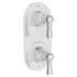 DXV Oak Hill Thermostatic Valve Trim Only with Double Lever Handle - Less Rough In Polished Chrome