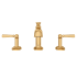 DXV Oak Hill 1.2 GPM Widespread Bathroom Faucet Satin Brass