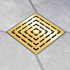 Ebbe America FRAMES - Brushed Gold - Unique Drain Cover Brushed Gold