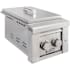 EdgeStar 26000 BTU 13 Inch Wide Natural Gas Side Burner with LED Knob Lighting Stainless Steel