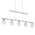 Eglo Hania 33" Wide LED Linear Pendant Chrome