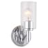 Eglo Devora 10" Tall Bathroom Sconce Chrome